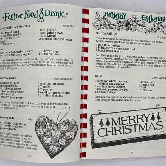 Gooseberry Patch Welcome Home For The Holidays Cookbook Christmas Spiral Recipes - Picture 8 of 13